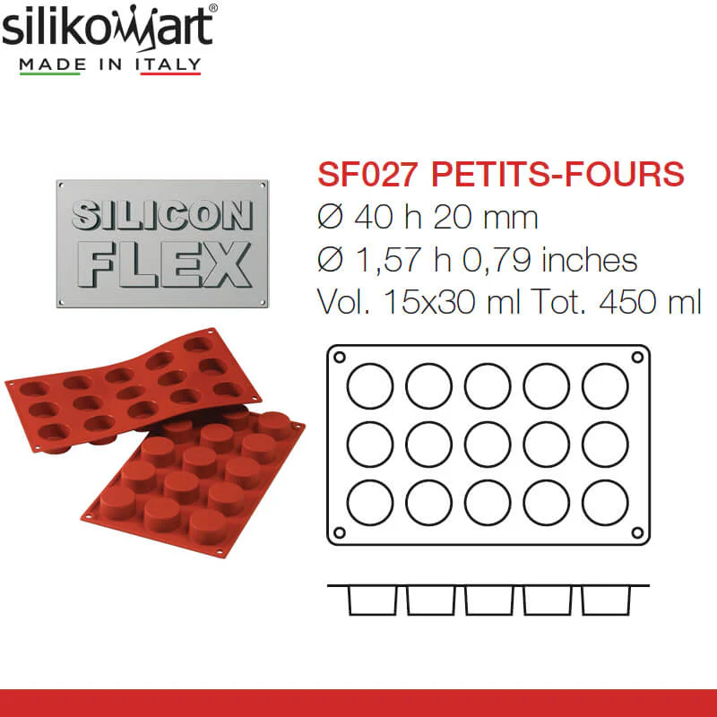 15 Forme Classic Stampo Petits-Fours In Silicone - Image 3