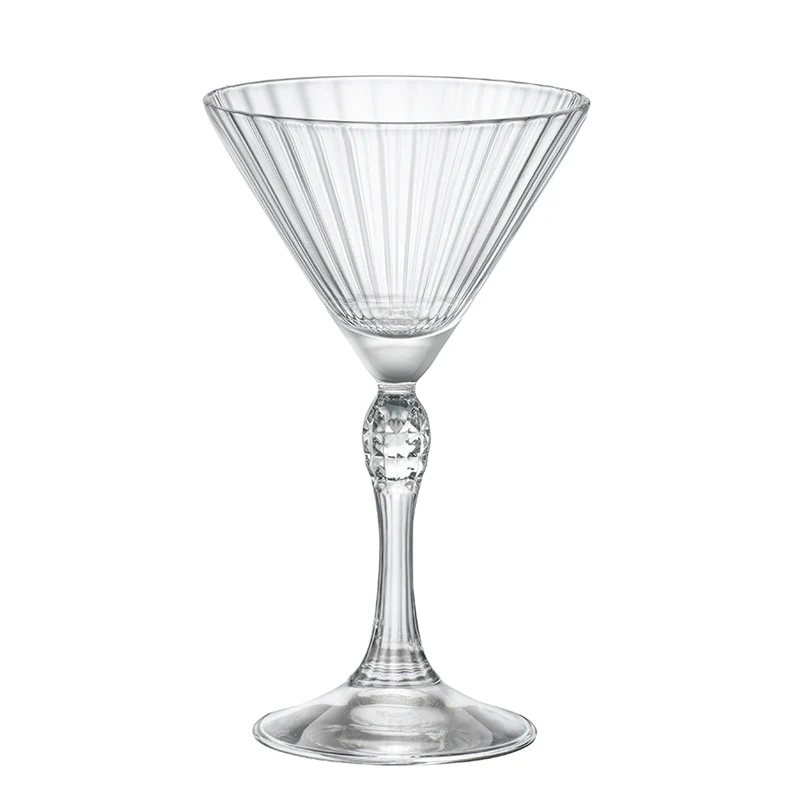 16.5 cl - America 20s Bicchiere Martini in Vetro - Set 6 Pezzi