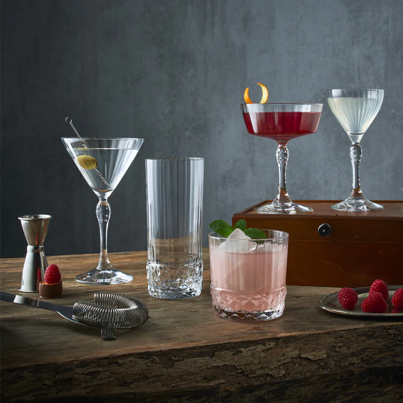16.5 cl - America 20s Bicchiere Martini in Vetro - Set 6 Pezzi - Image 2