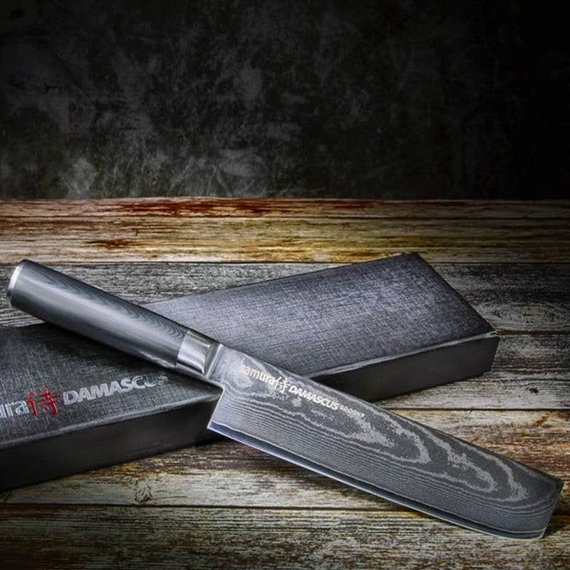 16.7 cm - Damascus Coltello Nakiri In Acciaio di Damasco - Image 2