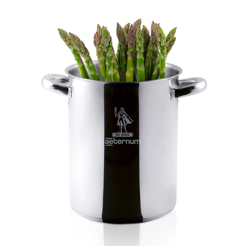 16 cm - La Divina ReInox Pentola Alta - Asparagera Con Coperchio In Acciaio Inox - Image 3