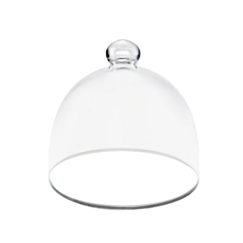 16 cm - Crackle Cloche In Vetro