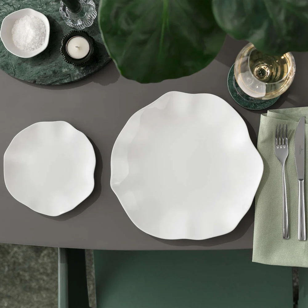 17.1 cm - Pura Piatto Pane In Porcellana Premium - Set 6 Pz - Image 2
