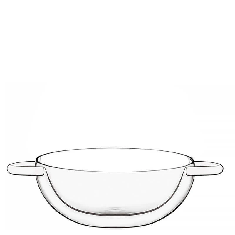17.5 cl - Thermic Glass Wok in Vetro Borosilicato - Set 2 Pezzi