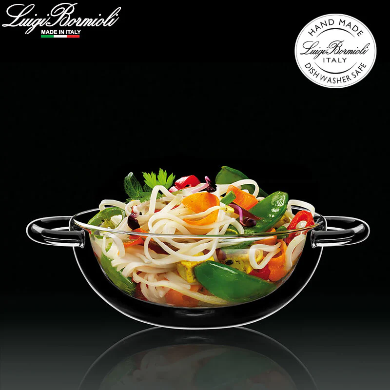 17.5 cl - Thermic Glass Wok in Vetro Borosilicato - Set 2 Pezzi - Image 2
