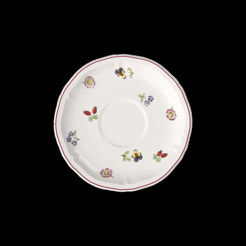 17 cm - Petite Fleur Piattino Tazza Cappuccino In Porcellana Premium - Set 6 Pz - Image 2