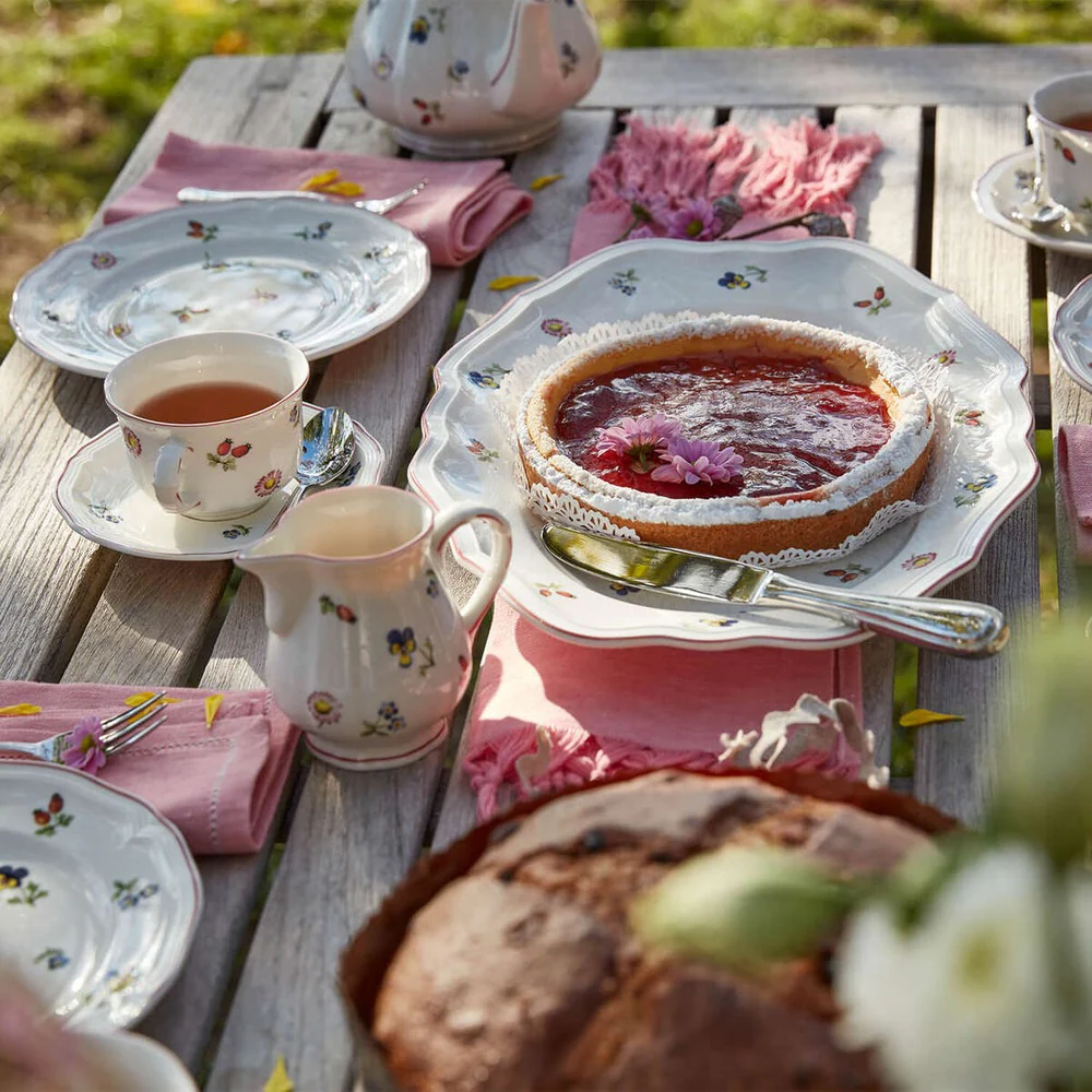 17 cm - Petite Fleur Piattino Tazza Cappuccino In Porcellana Premium - Set 6 Pz - Image 4