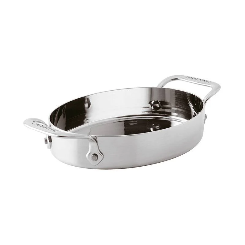 17x13 cm - Series 12200 Miniature Tegamino Ovale In Acciaio Inox - Image 2