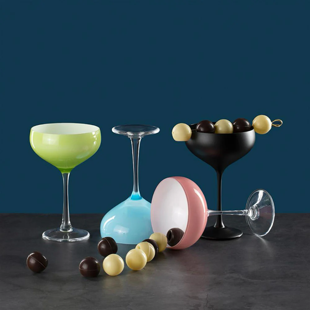 18 cl - Pralines Coppa Cocktail Champagne In Vetro Set 4 Pz - Image 2