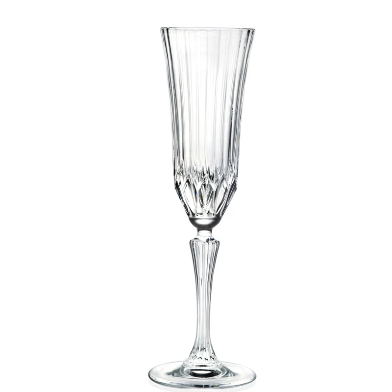 18 cl - Adagio Calice Flute Rigato in Vetro - Set 6 Pezzi - Image 2