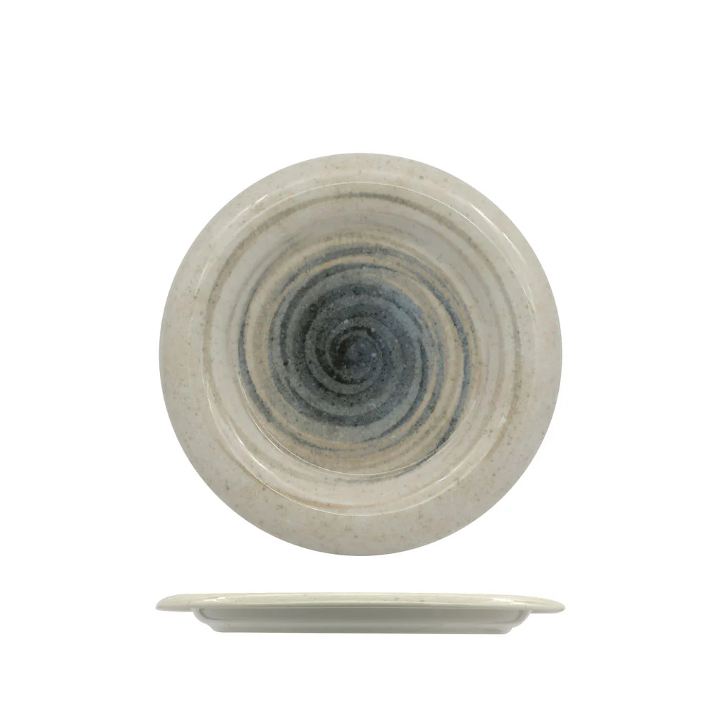 18 cm - Giotto Around Piatto Frutta In Porcellana Set 10 Pz