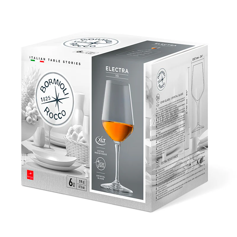 19 cl - Electra Calice Vino Rosso in Vetro - Set 6 Pezzi - Image 5