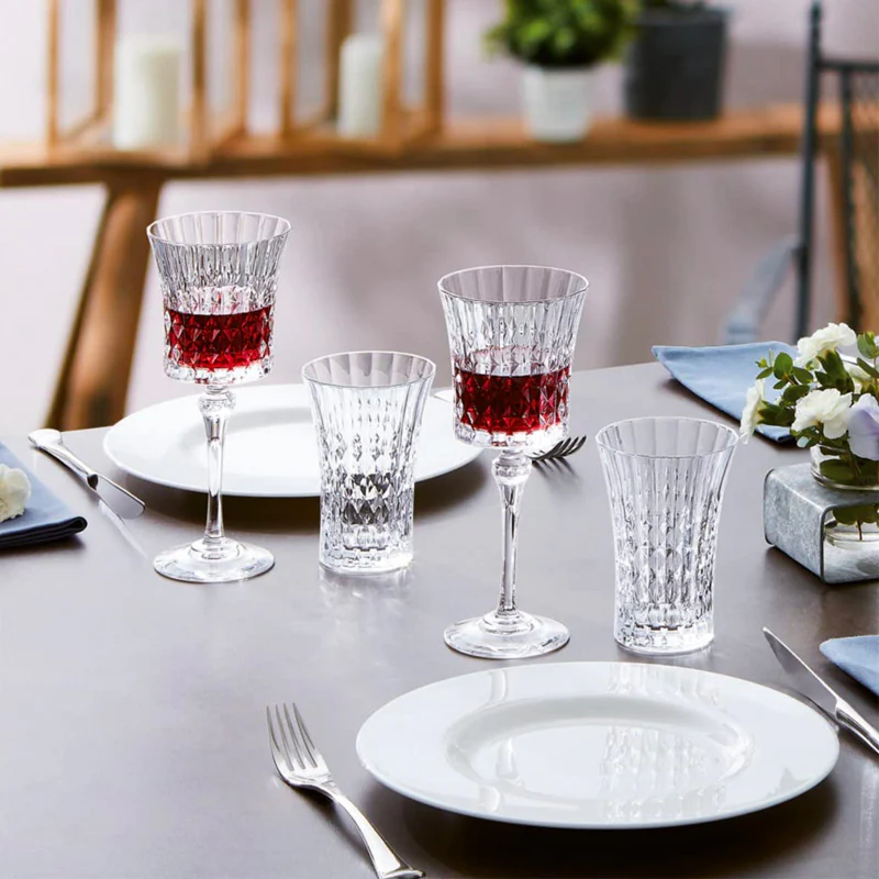 19 cl - Lady Diamond Calice Vino Bianco in Vetro - Set 6 Pezzi - Image 3