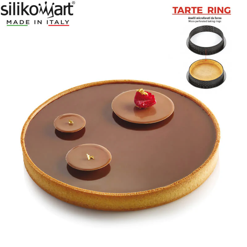 19 cm - Tarte Ring Stampo Anello Microforato Antiaderente In Silicone - Image 2