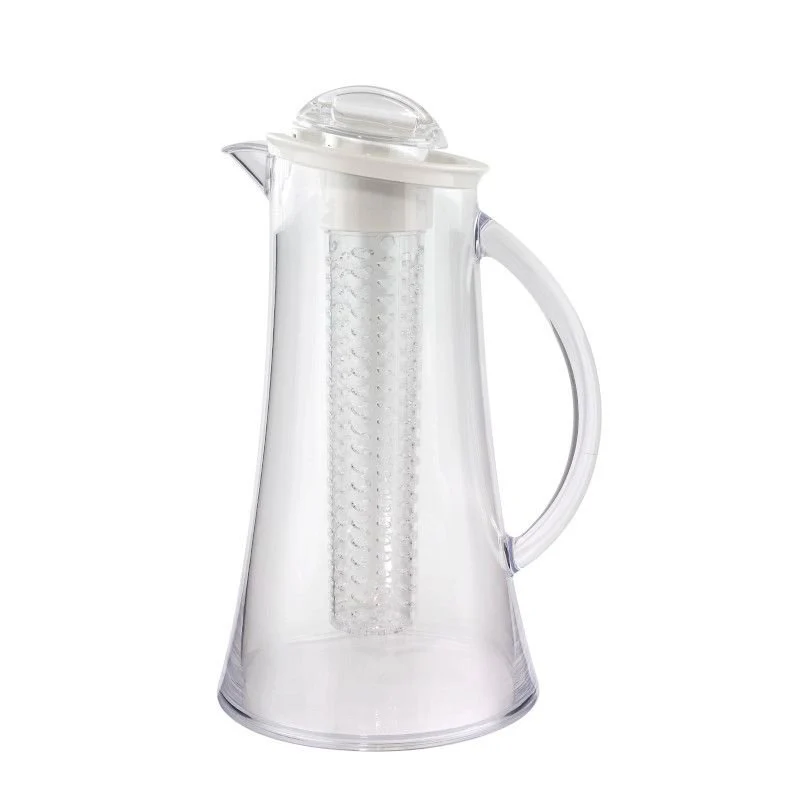 2 Lt - Crystal Ametiste Caraffa In MS Con Coperchio E Rinfrescatore