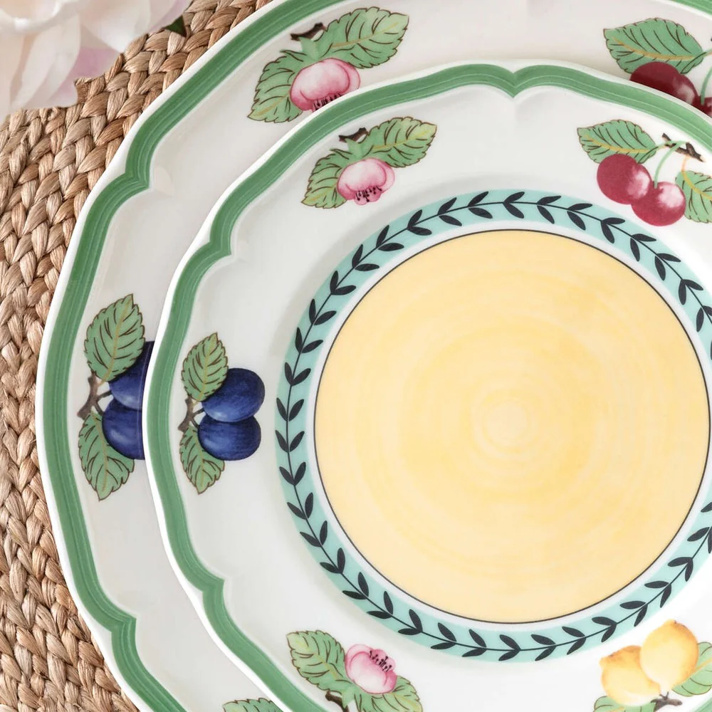 20.7 cm - French Garden Fleurence Piatto Dessert In Porcellana Premium - Set 6 Pz - Image 3