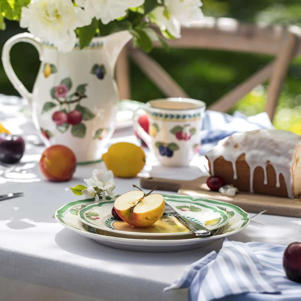 20.7 cm - French Garden Fleurence Piatto Dessert In Porcellana Premium - Set 6 Pz - Image 6
