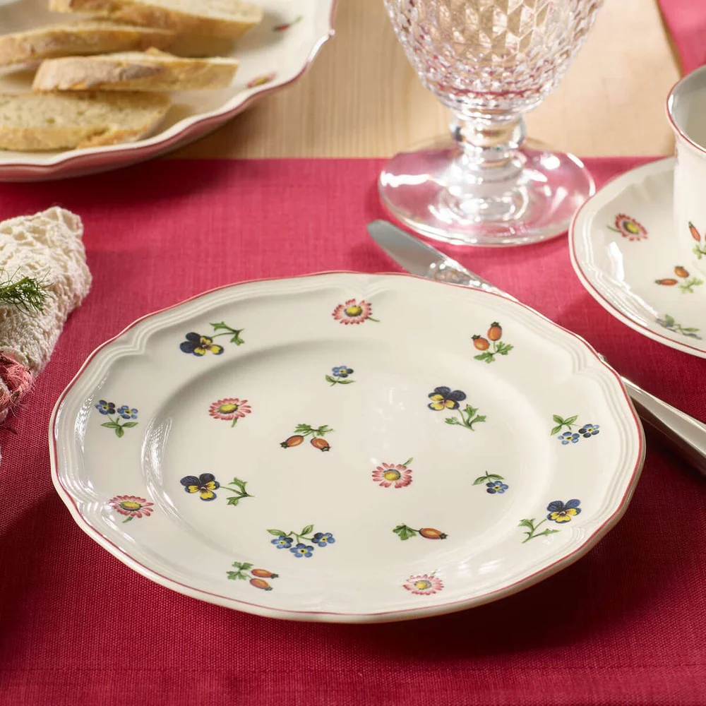20.7 cm - Petite Fleur Piatto Dessert In Porcellana Premium - Set 6 Pz - Image 2
