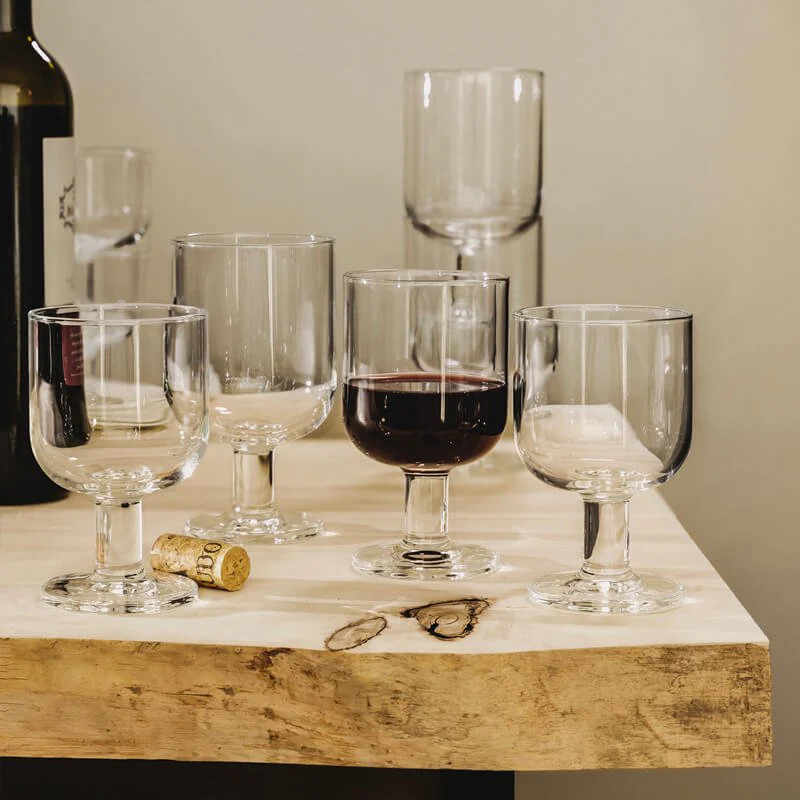 20 cl - Hosteria Calice Vino Bianco in Vetro Temperato - Set 6 Pezzi - Image 2