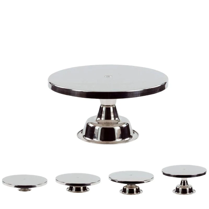 20 cm - Alzata In Acciaio Inox