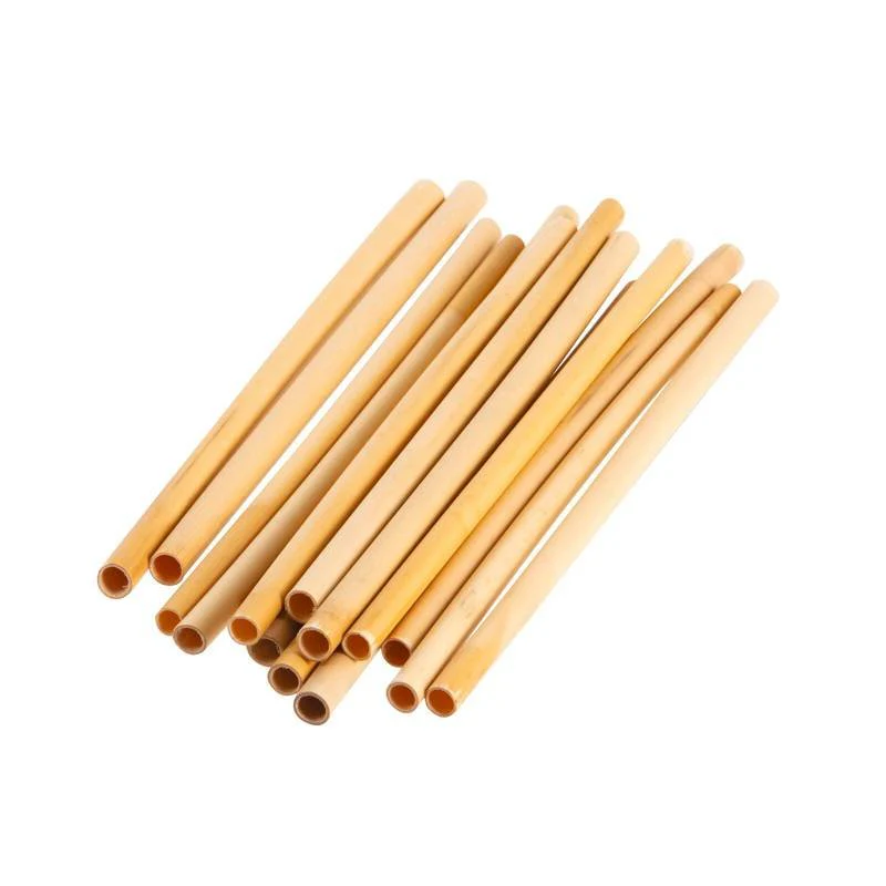 20 cm - Cannucce 6-8 mm In Bambù Set 150 Pz