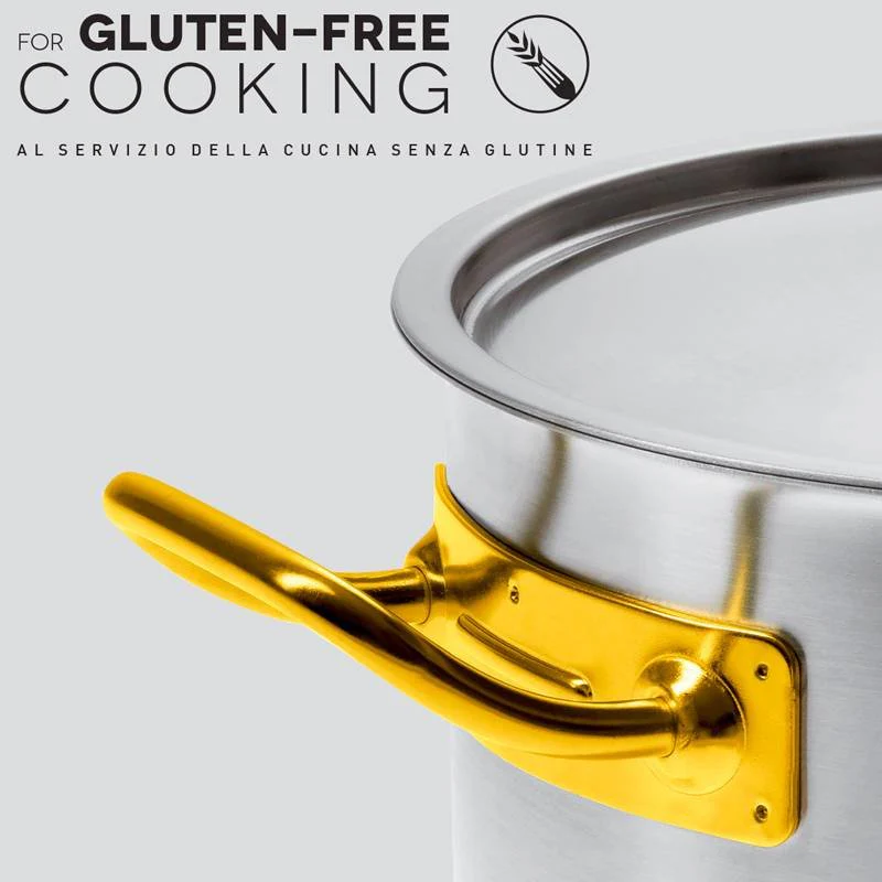 20 cm - Serie 2000 Colapasta Con Manico Gluten Free In Acciaio Inox - Image 2