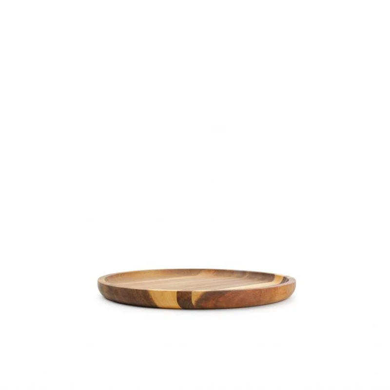 20 cm - Vassoio Rotondo In Legno - Image 2