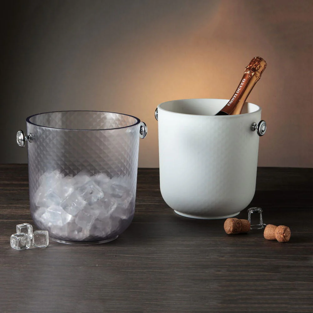 Ø 20 x h 20.5 cm - Diamante Secchiello Champagne In Propilene - Image 4