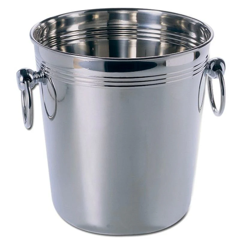 Ø 20 x H 21 cm - Secchiello Champagne In Acciaio Inox