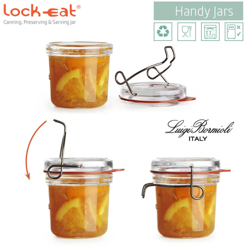 200 cl - Lock Eat Vasetto Ermetico in Vetro - Set 6 Pezzi - Image 3