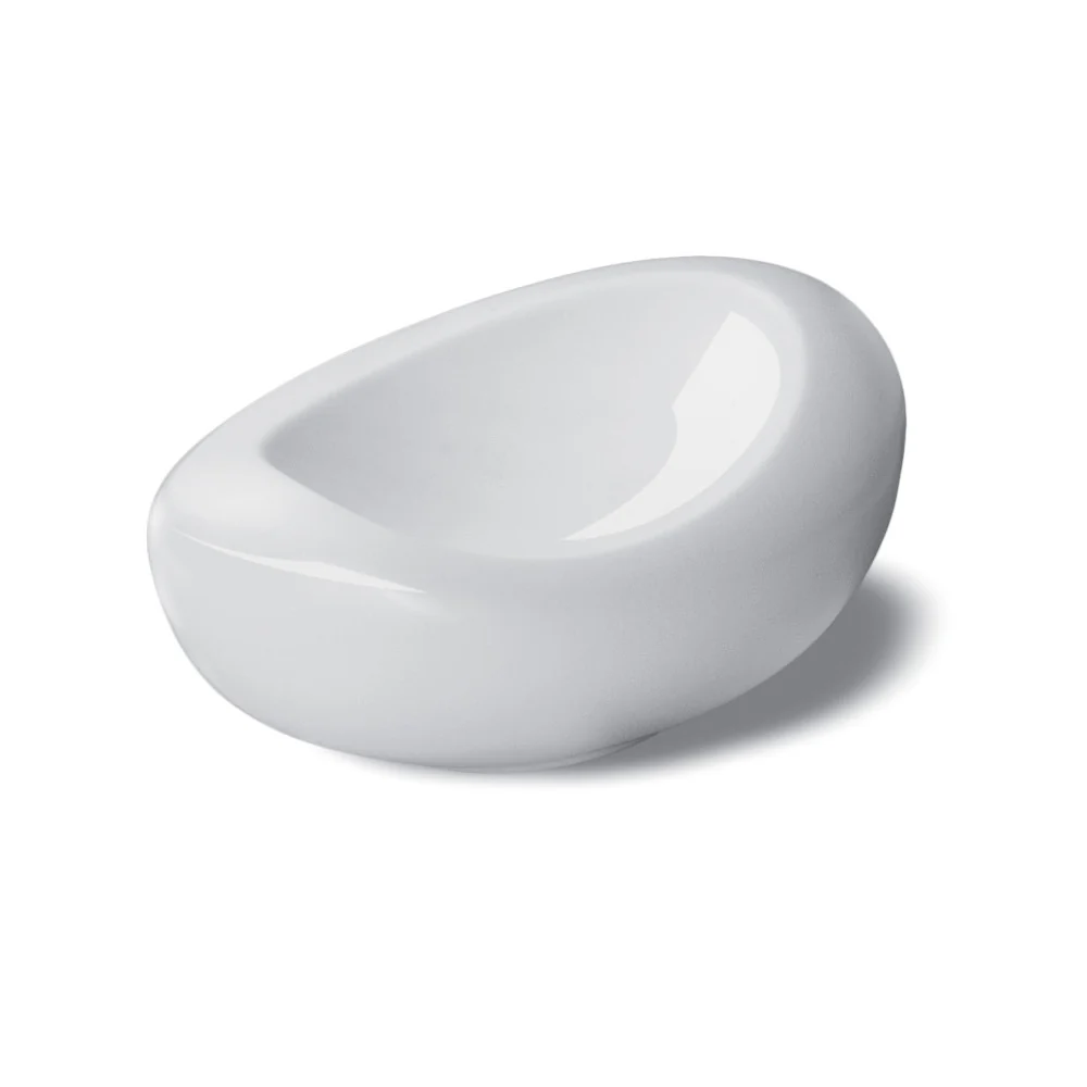 20x15 cm - Ninfa Coppa Ovale Gourmet In Porcellana - Image 2