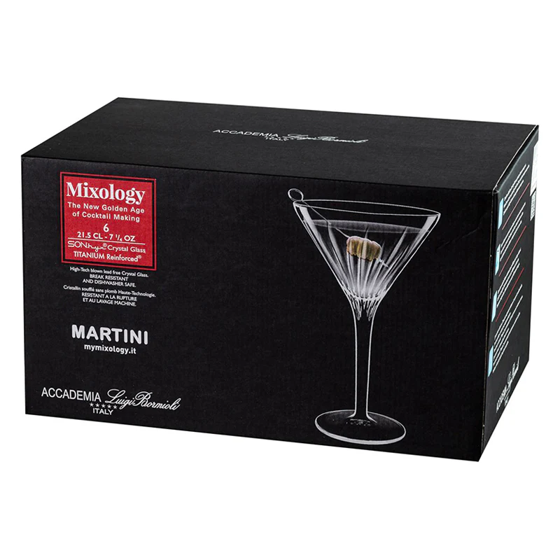 21.5 cl - Mixology Bicchiere Martini in Vetro - Set 6 Pezzi - Image 4