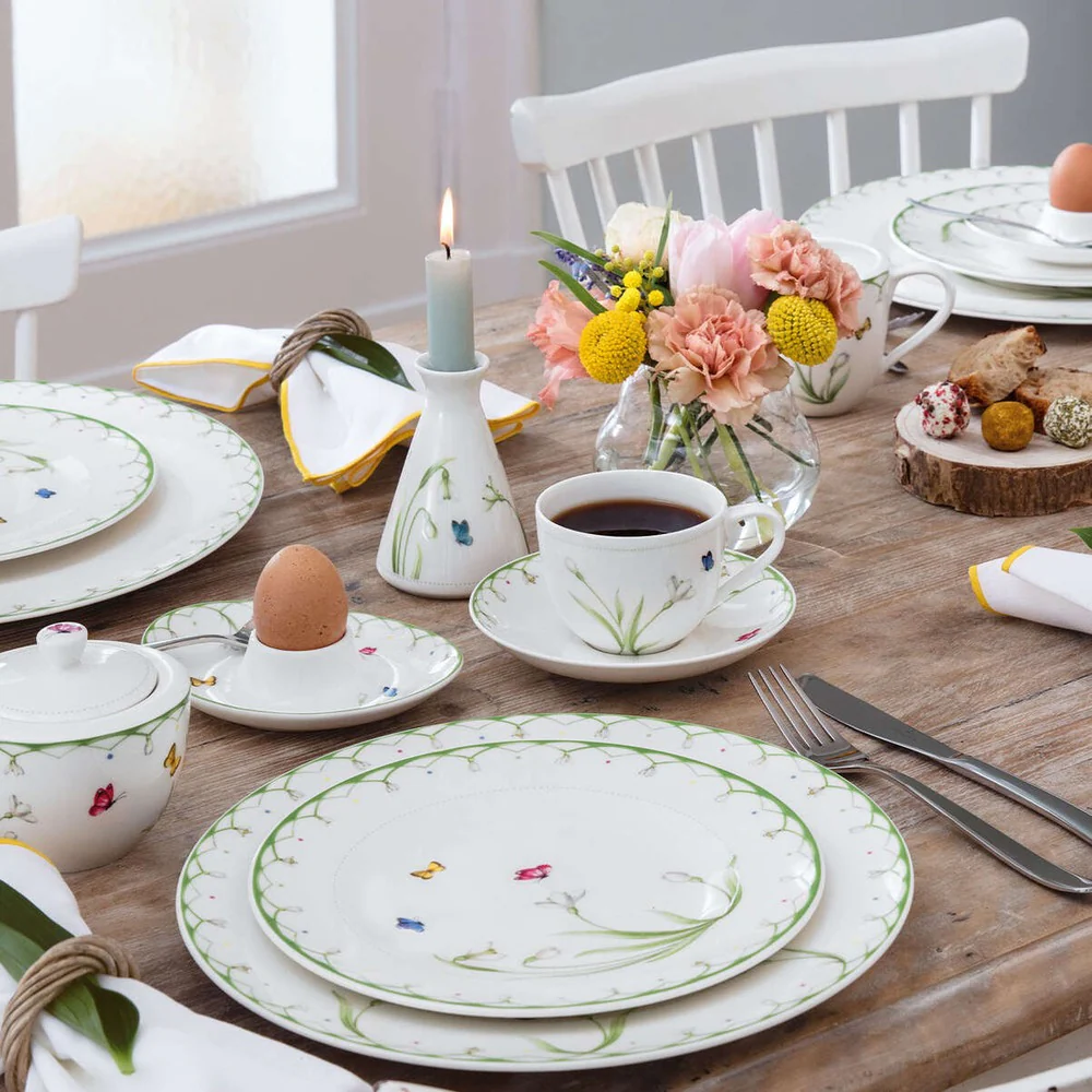 21.5 cm - Colorful Spring Piatto Dessert In Porcellana Premium - Set 6 Pz - Image 2
