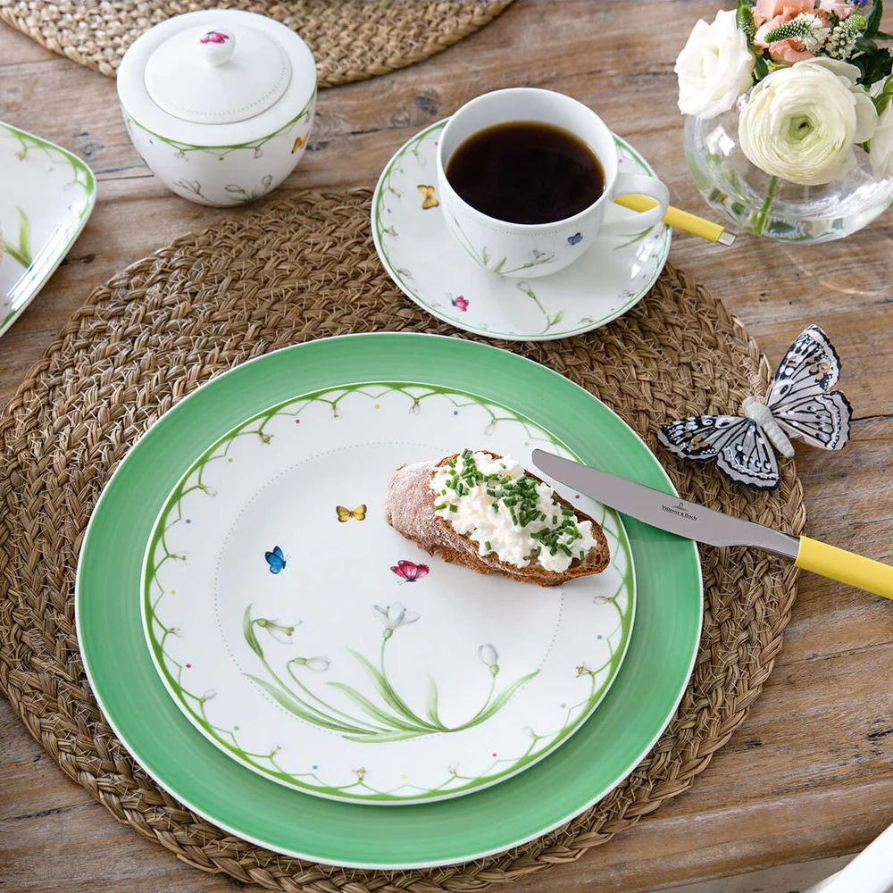 21.5 cm - Colorful Spring Piatto Dessert In Porcellana Premium - Set 6 Pz - Image 3
