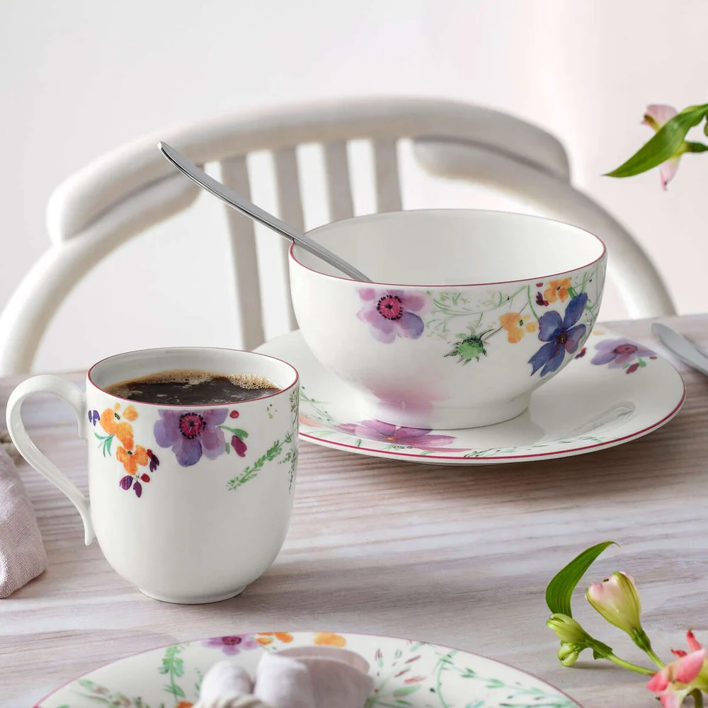 21.5 cm - Mariefleur Basic Piatto Dessert In Porcellana Premium - Set 6 Pz - Image 6