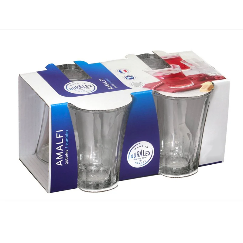 21 cl - Amalfi Bicchieri Acqua In Vetro Temperato - Set 4 Pz - Image 3