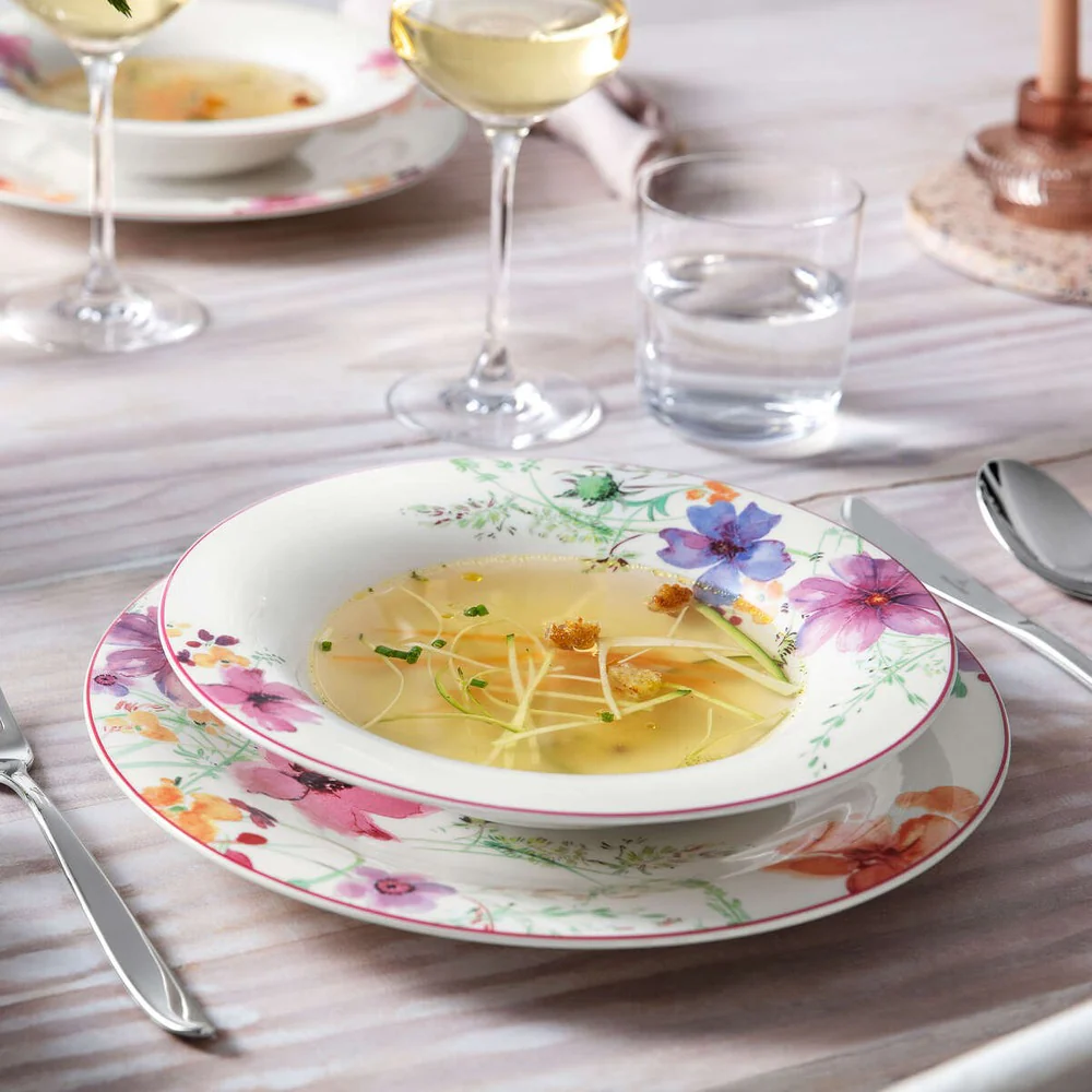 21 cl - Mariefleur Basic Piatto Fondo In Porcellana Premium - Set 6 Pz - Image 3