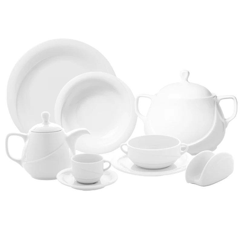 21 cm - X-Tambul Piatto Frutta Dessert In Porcellana - Set 12 Pz - Image 2