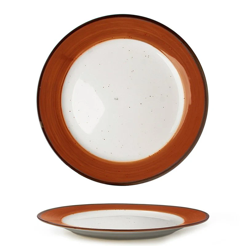 21 cm - Just Colour Piatto Frutta Dessert In Porcellana - Set 6 Pz - Image 2