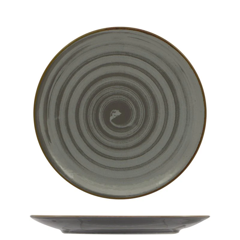 21 cm - Vortex Piatto Frutta Dessert In Porcellana - Set 12 Pz - Image 2