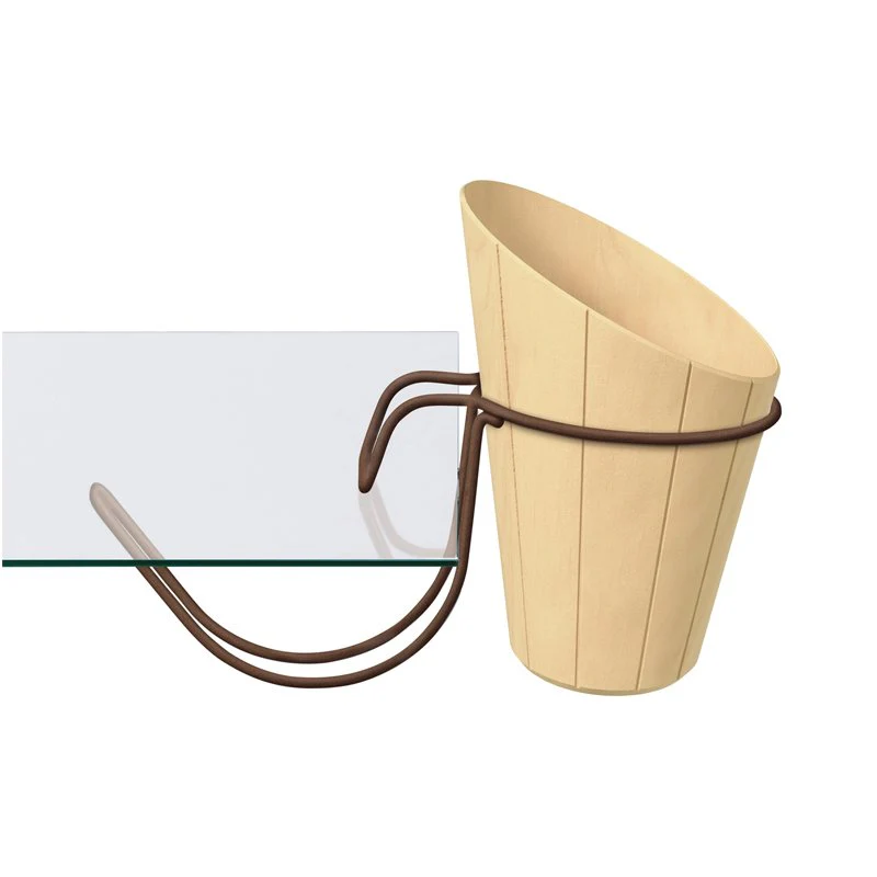 Ø 21 x H 20 cm - Clasper Supporto Secchiello Da Tavolo In Ferro - Image 2