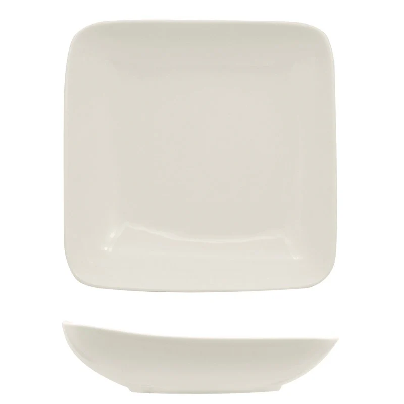 21x21 cm - Vital Square Piatto Fondo In Porcellana - Set 6 Pz