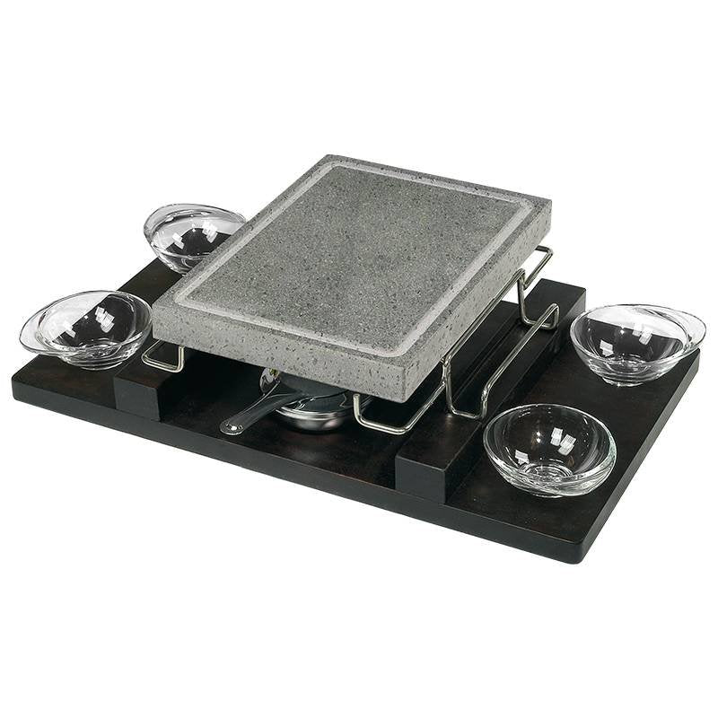 21x29 cm Convivio Pietra Lavica Rettangolare Con Supporto