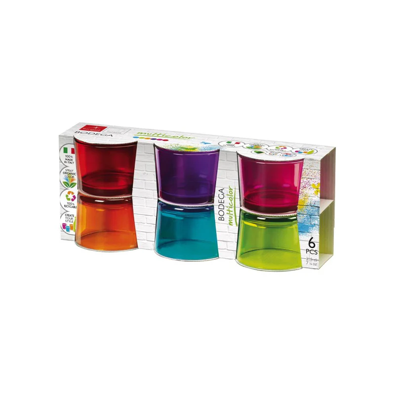 22.5 cl - Bodega Bicchiere Aperitivo in Vetro Temperato - Set 6 Pezzi - Image 7