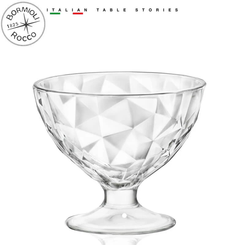 22.5 cl - Diamond Coppa Dessert in Vetro - Set 12 Pezzi - Image 3
