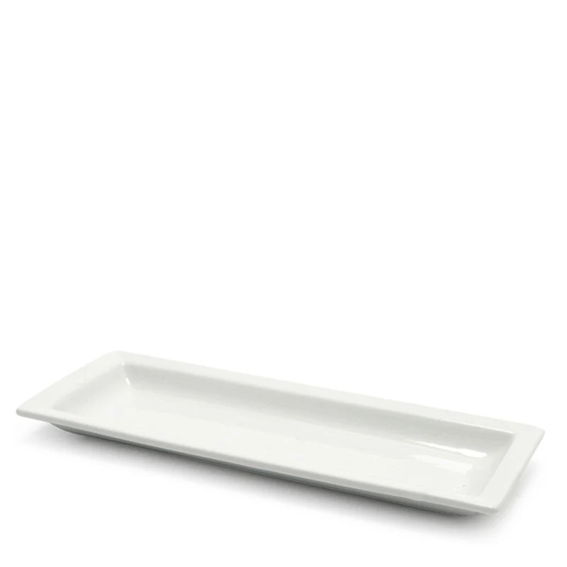 22.5x8.7 cm - Justwhite Piatto Presentazione Rettangolare In Porcellana - Set 6 Pz - Image 2