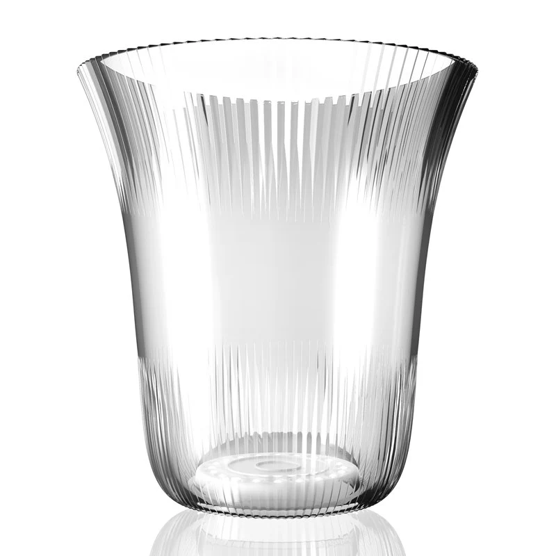 Ø 22.7 x H 24  cm - Plaza Secchiello Champagne Per 1 Bottiglia In Acrilico Con Base Led