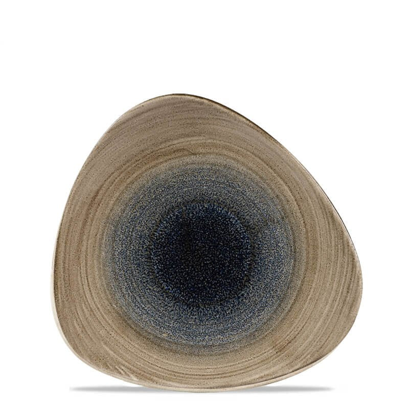 22.9 cm - Stonecast Piatto Piano Triangolare In Porcellana Vetrificata - Image 3