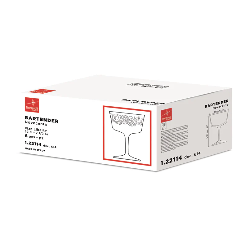 22 cl - Bartender Calice Fizz in Vetro - Set 6 Pezzi - Image 3