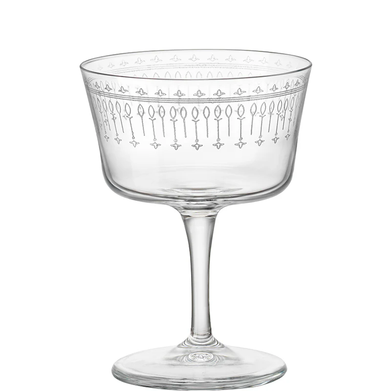 22 cl - Bartender Novecento Calice Cocktail in Vetro - Set 6 Pezzi
